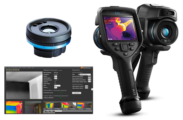 termokamery FLIR - stavební balíček FLIR E76